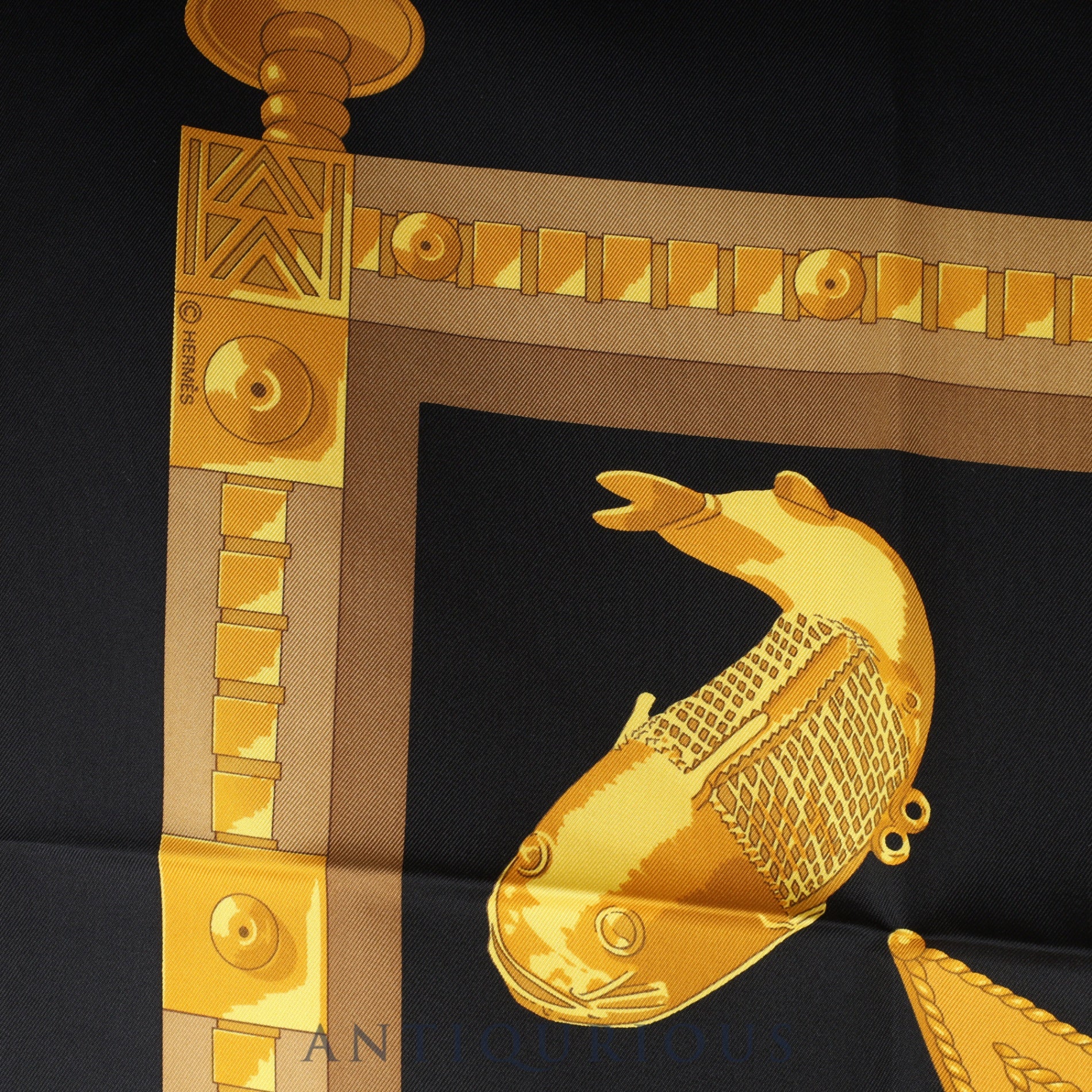 エルメス スカーフ カレ90 アフリカのスプーン SILK100% 箱 | 東京銀座