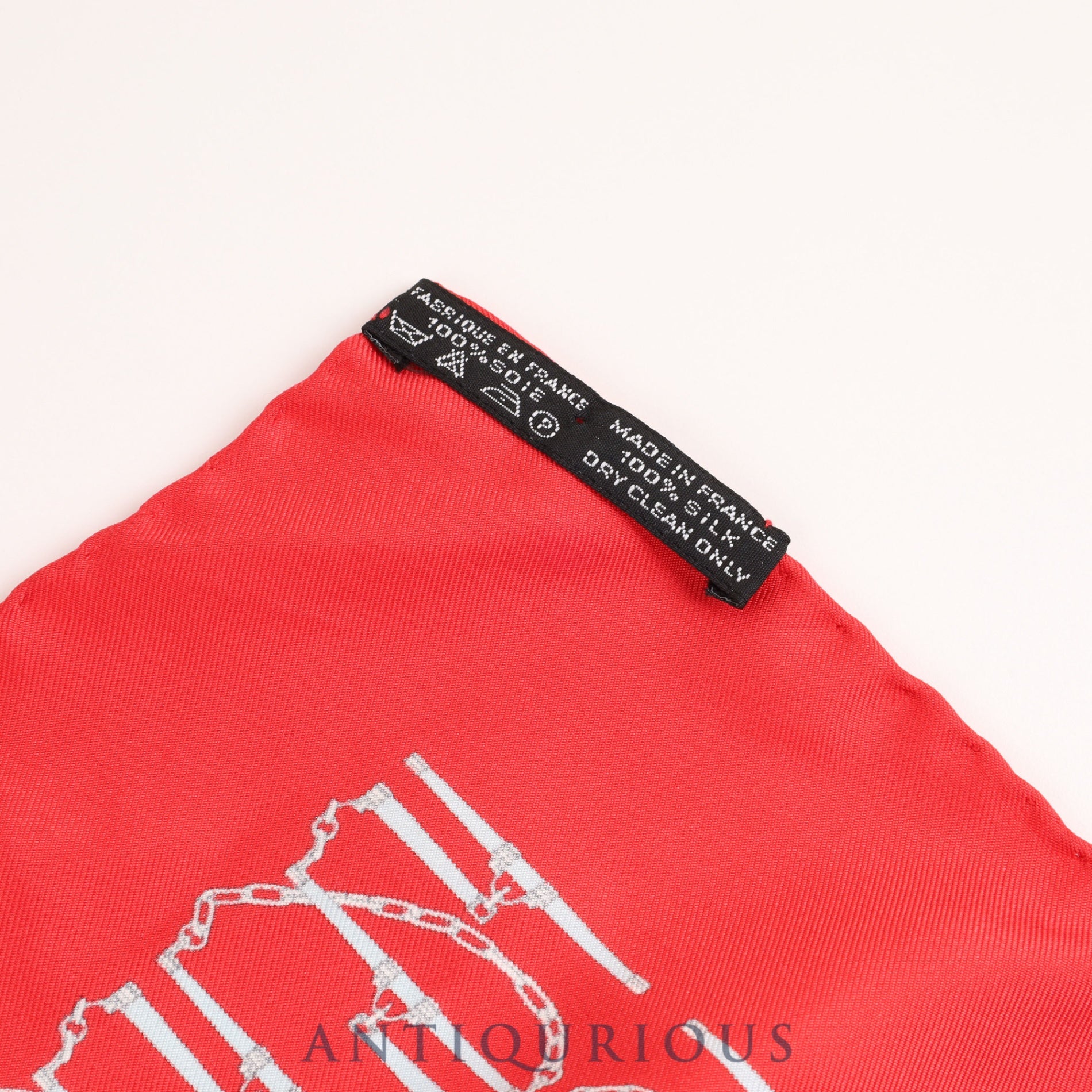 エルメス スカーフ カレ45 レッド系 鎖柄 SILK100％ | 東京銀座の