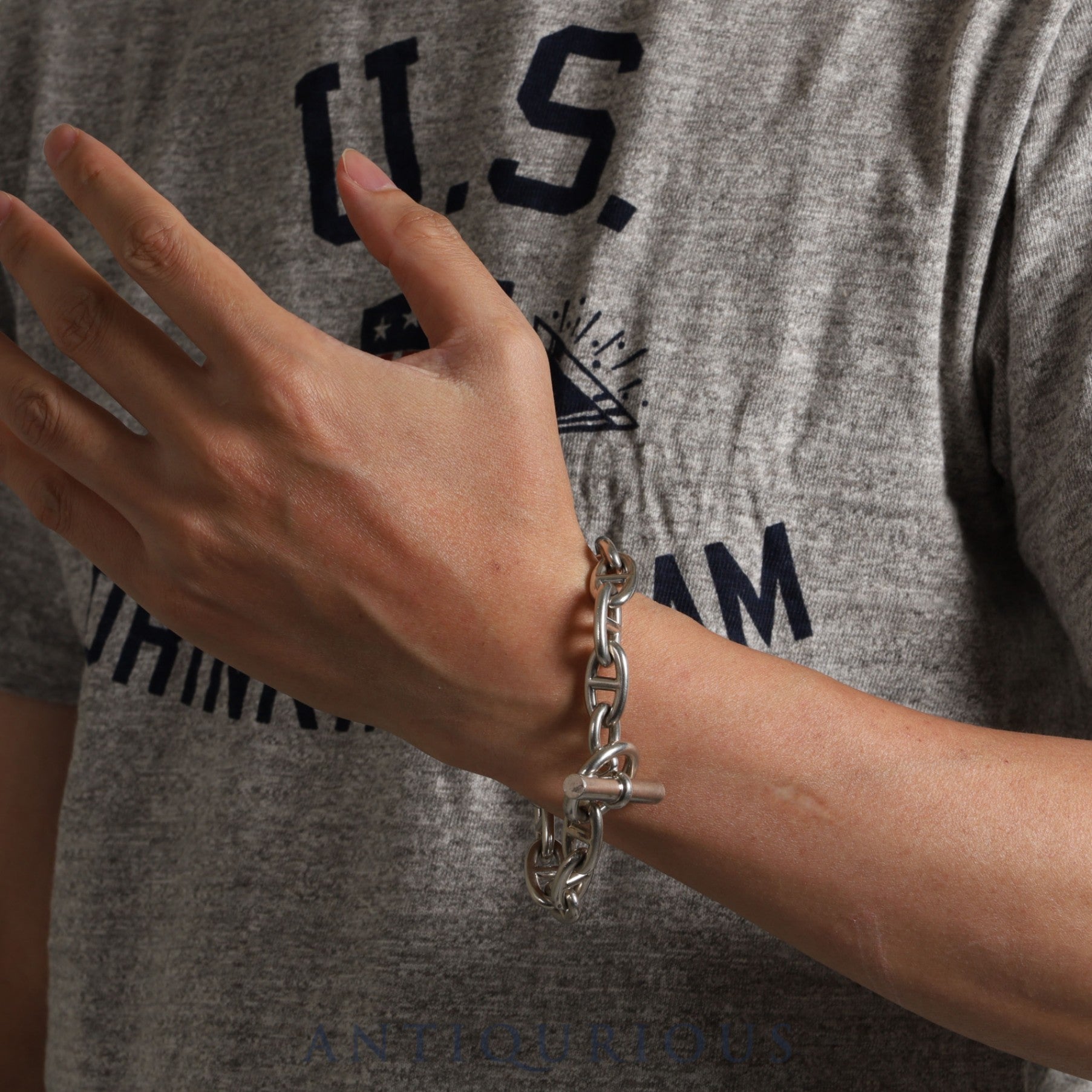 エルメス ブレスレット シェーヌダンクル GM 14コマ SV925 | 東京銀座