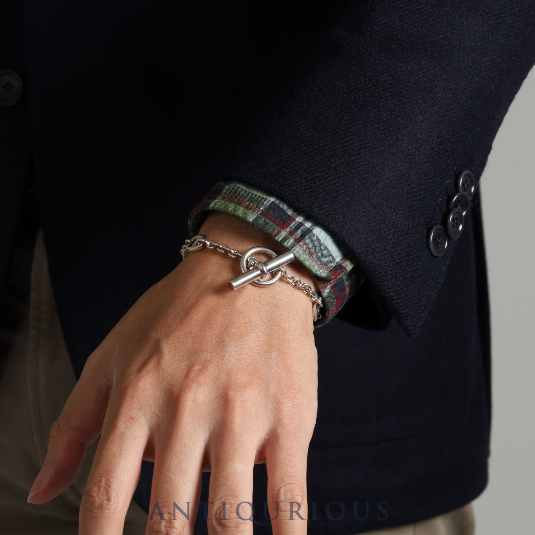 エルメス ブレスレット シェーヌダンクル ファランドール SV925 LG