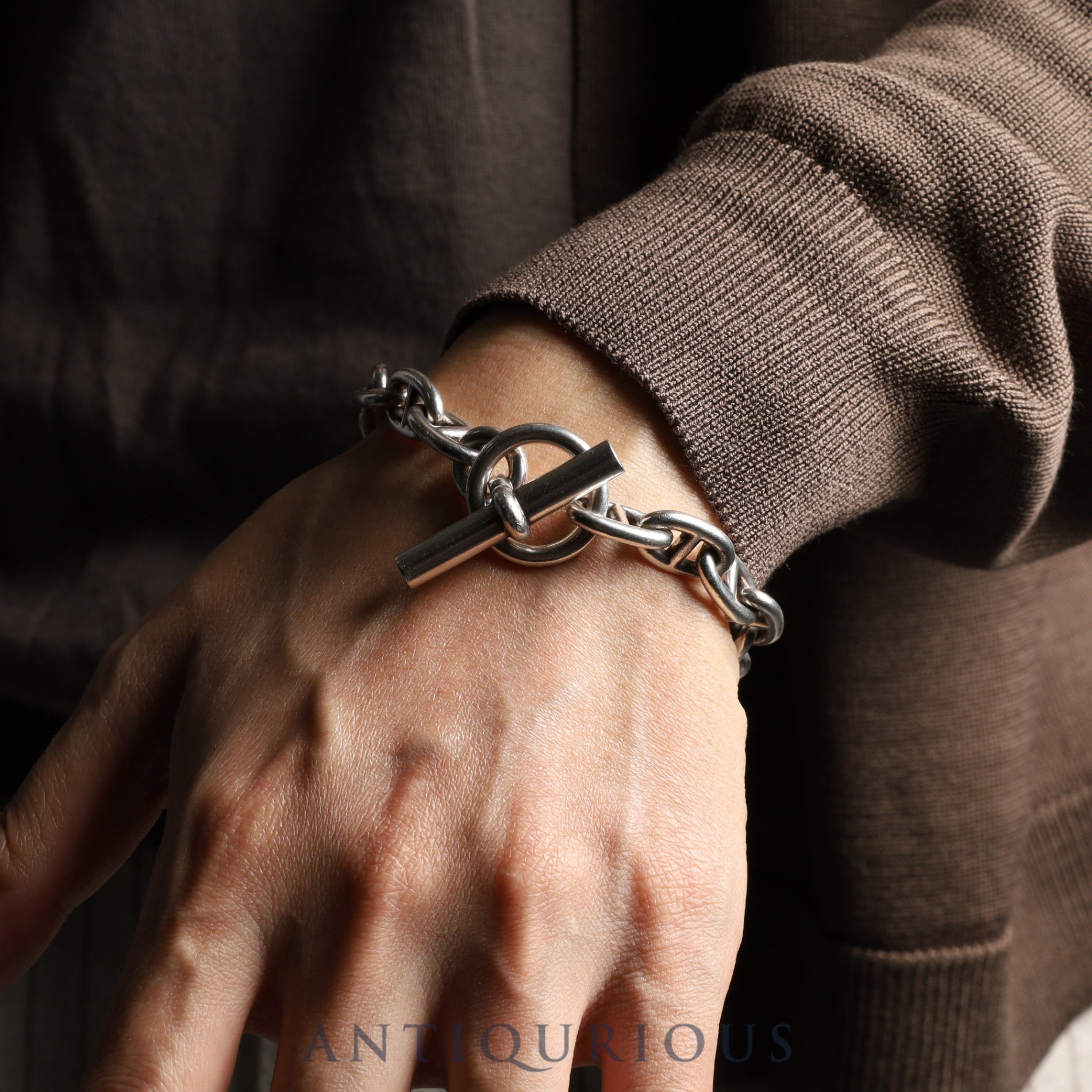 エルメス ブレスレット シェーヌダンクル MM SV925 16コマ 16年刻