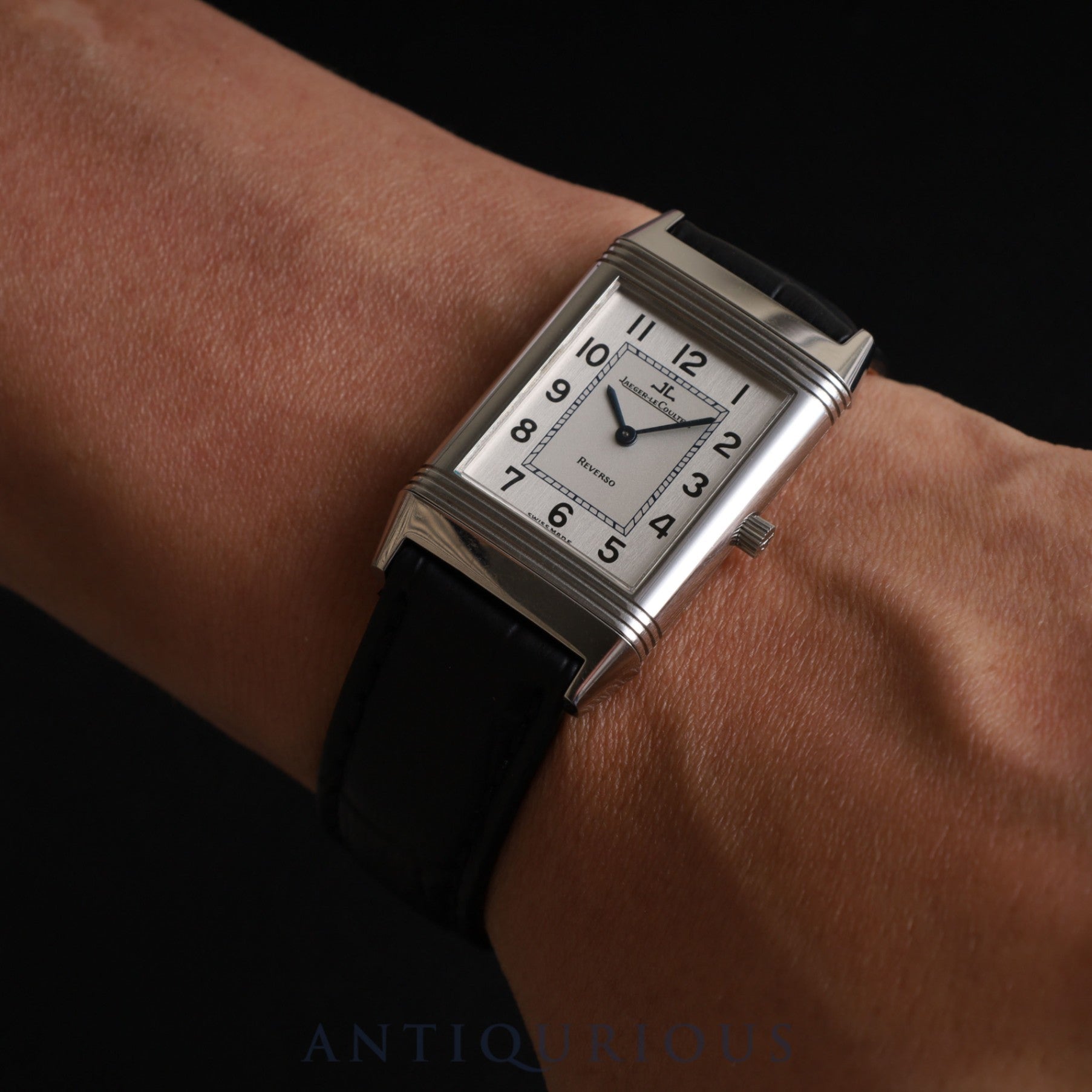 ジャガールクルト 純正スケルトン手巻き置き時計 ジャガールクルト