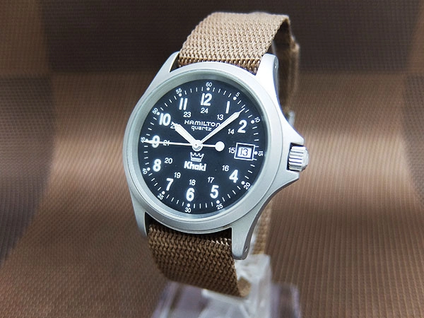 HA-7296| ハミルトン カーキ キング 王冠 クォーツ Ref.9821G SS