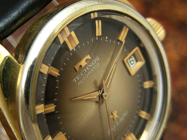 テクノス TECHNOS スカイライト ブラウングラデーションダイアル 自動
