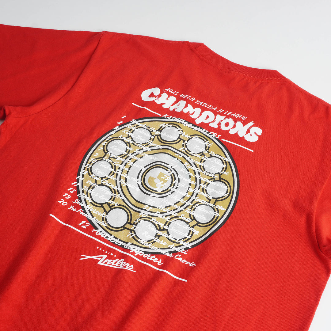 25J1リーグ優勝記念Tシャツ（RED）キッズサイズ【予約】 – 鹿島