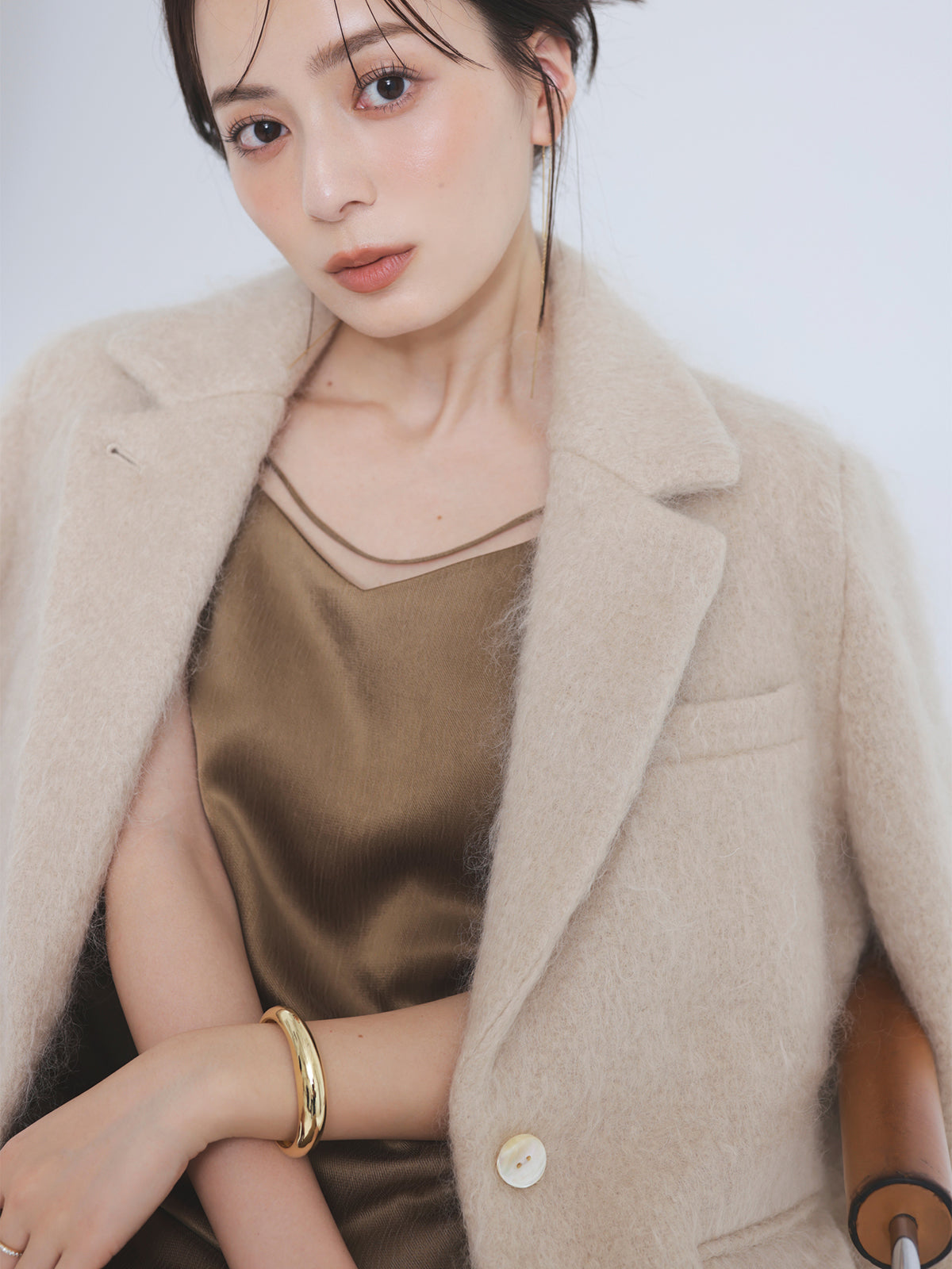 モヘアシャギーテーラードジャケット