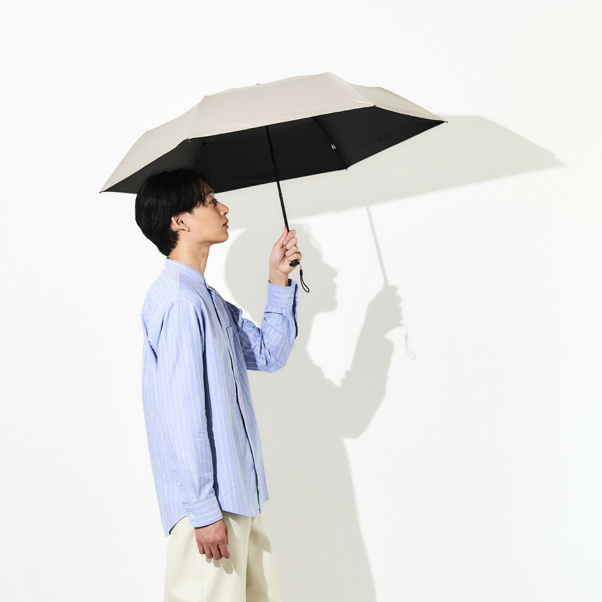日傘 無地 《ALL IN UMBRELLA》 ユニセックス 晴雨兼用 折りたたみ傘