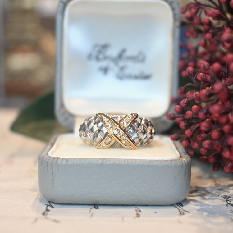 存在感のある ダイヤモンドコンビリング | 芦屋Antico