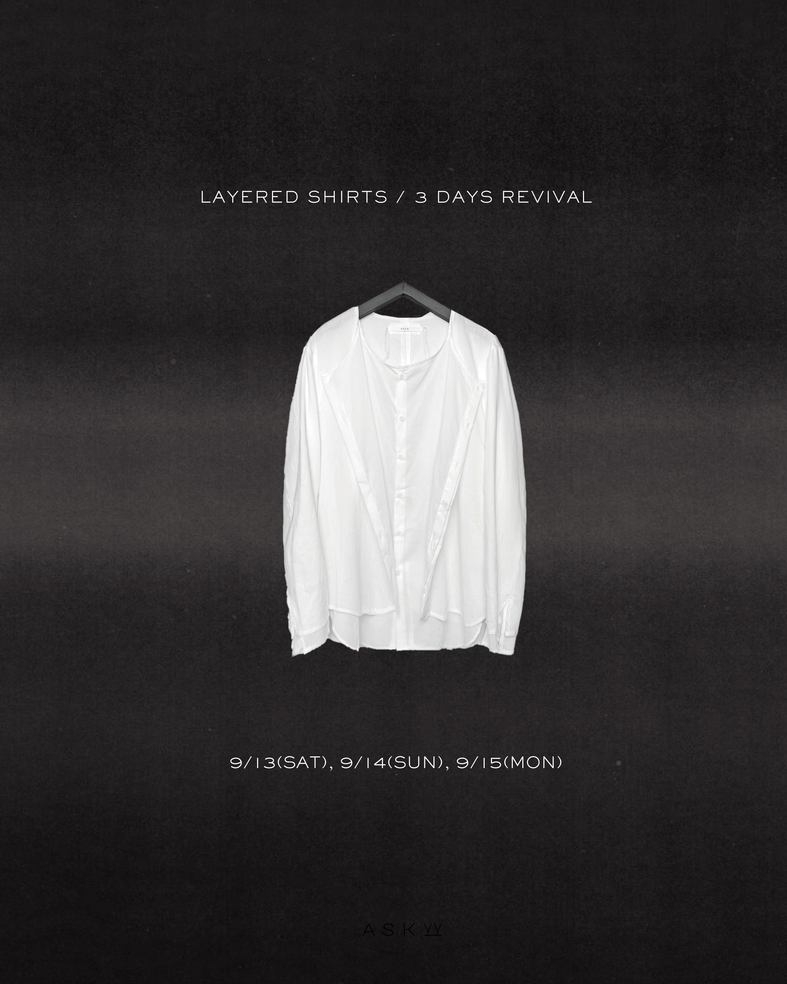 VERSE1156[ ASKYY / LAYERED SHIRTS-Mr.Children桜井和寿様miss you