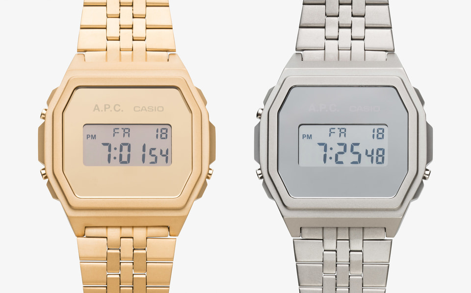 アーペーセー、「カシオクラシック」コラボモデル。1970年代を思わせる