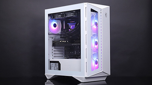 ホワイト×ブラックで美しくまとめられたSTORMの高性能ゲーミングPC「PG