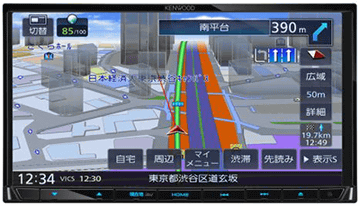 ケンウッド、スマホ風操作でBluetoothとK2搭載の7型「彩速ナビ」 - AV