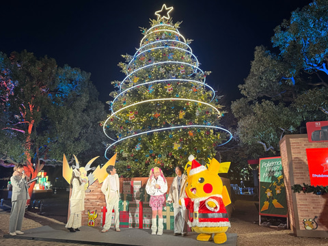 ポケモンたちが灯す「ピカピカほうでんツリー」登場！ 横浜赤レンガ
