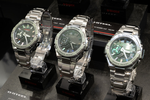 メタルG-SHOCK「G-STEEL」 新構造で薄く軽くなった「GST-B500