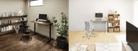 コクヨ、価格を抑えた電動昇降デスク「STANDSIT-W」発売、自宅での