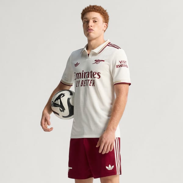 adidas Arsenal 25/26 Third Authentic Jersey - White | Free