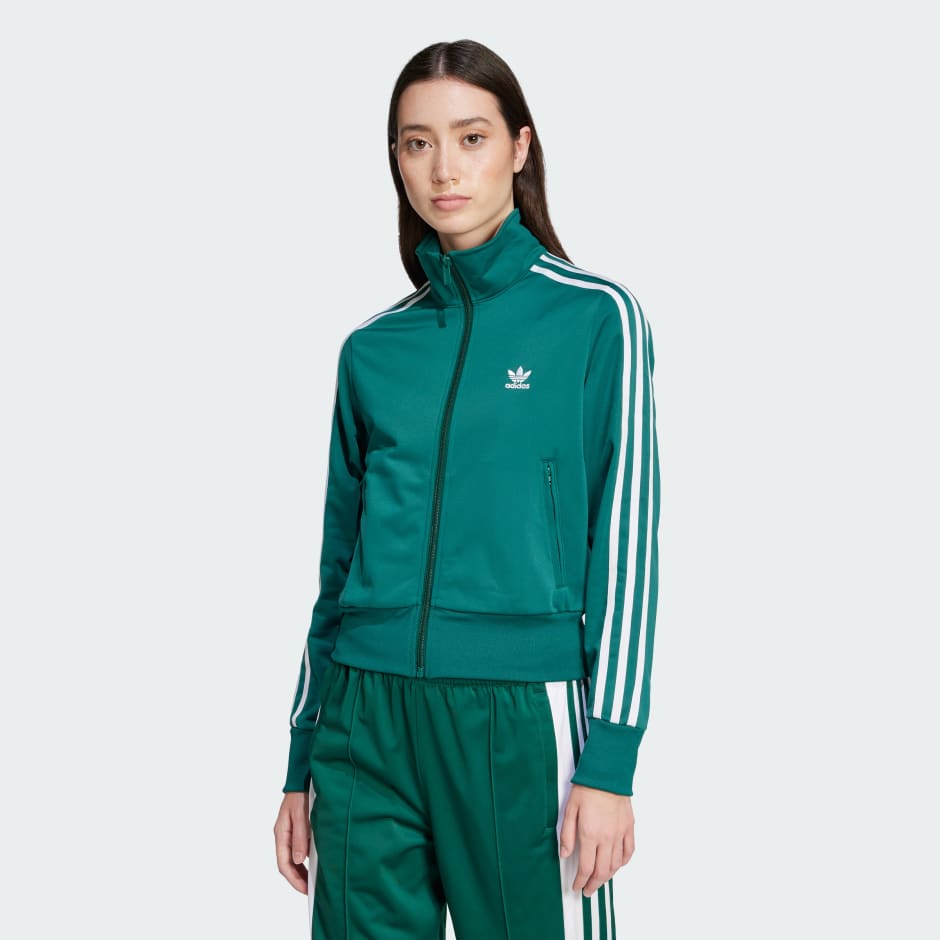 CLOTHING - Adicolor Classics Firebird Track Top - Green | adidas Oman