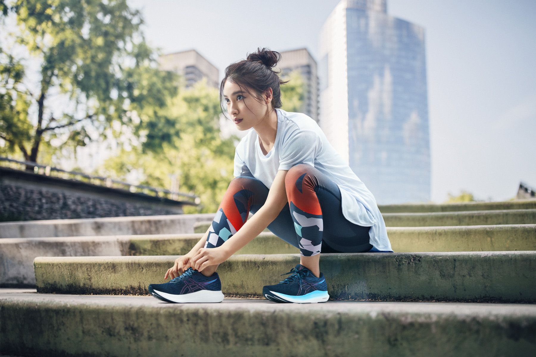 長距離を楽に走るために開発したランニング用タイツ 「METARIDE LONG