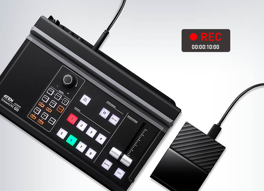 StreamLIVE™ PRO ポータブルライブストリーミングAVミキサー