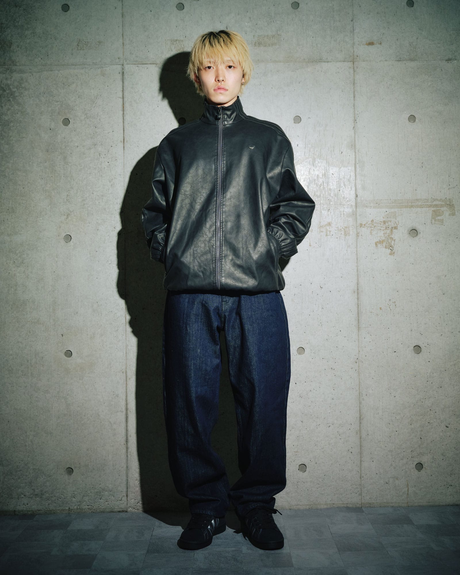 adidas Pleather Firebird Oversized Tracktop | atmos（アトモス