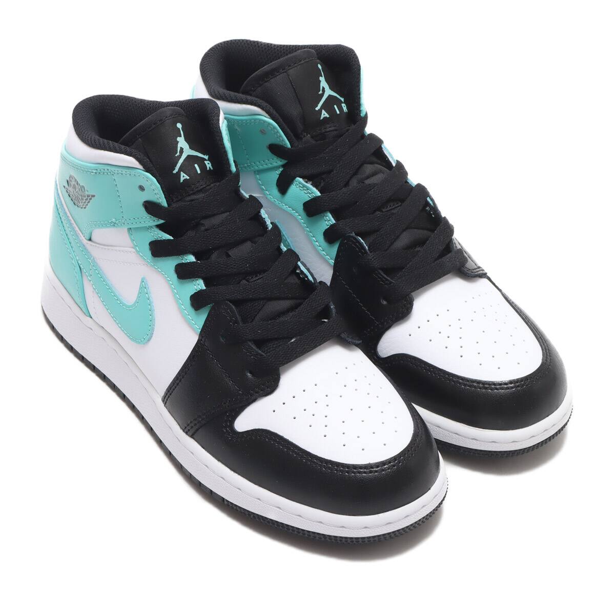 JORDAN BRAND AIR JORDAN 1 MID GS WHITE/TROPICAL TWIST-BLACK 21SU-I