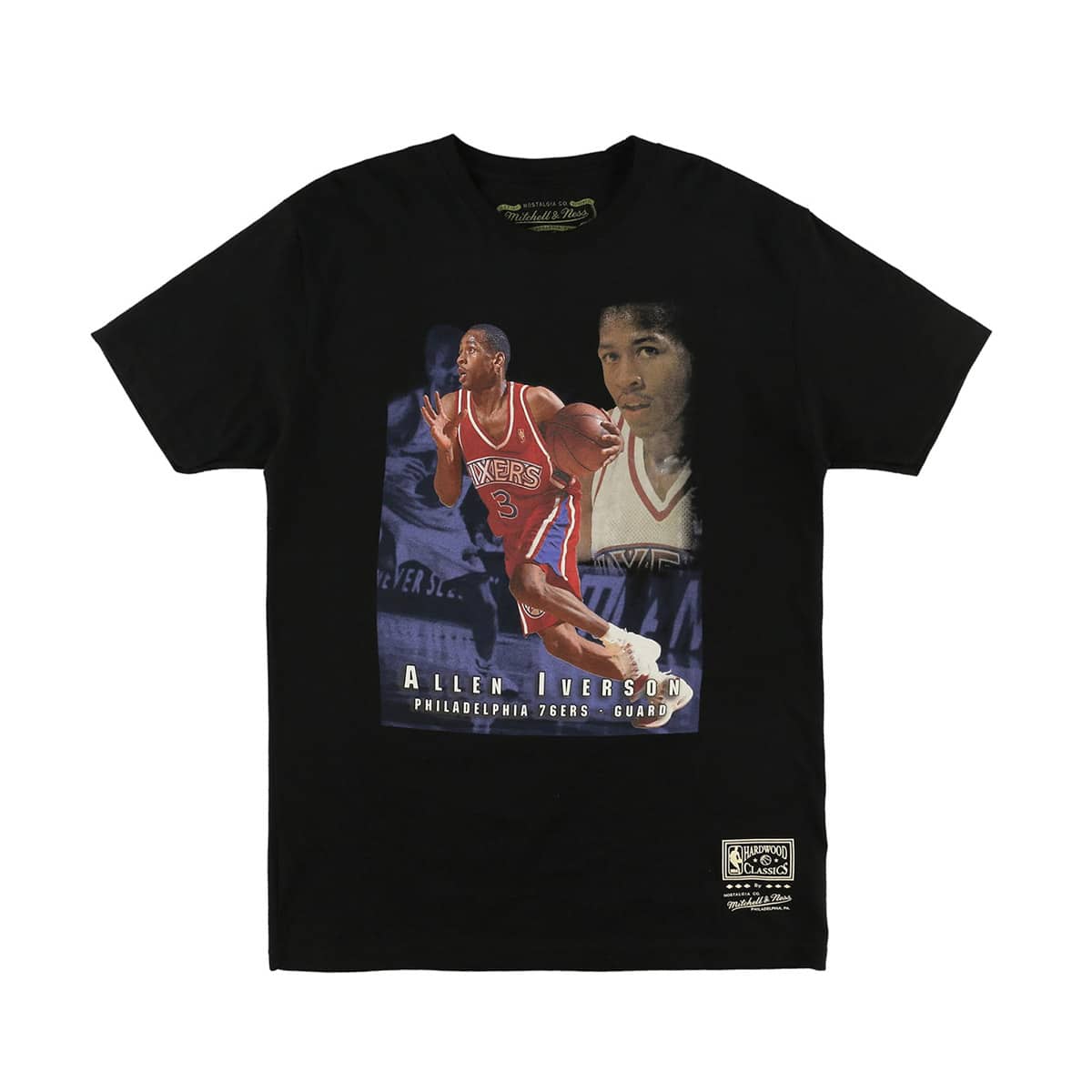 Mitchell & Ness Trading Card Tee - Allen Iverson BLACK（ミッチェル