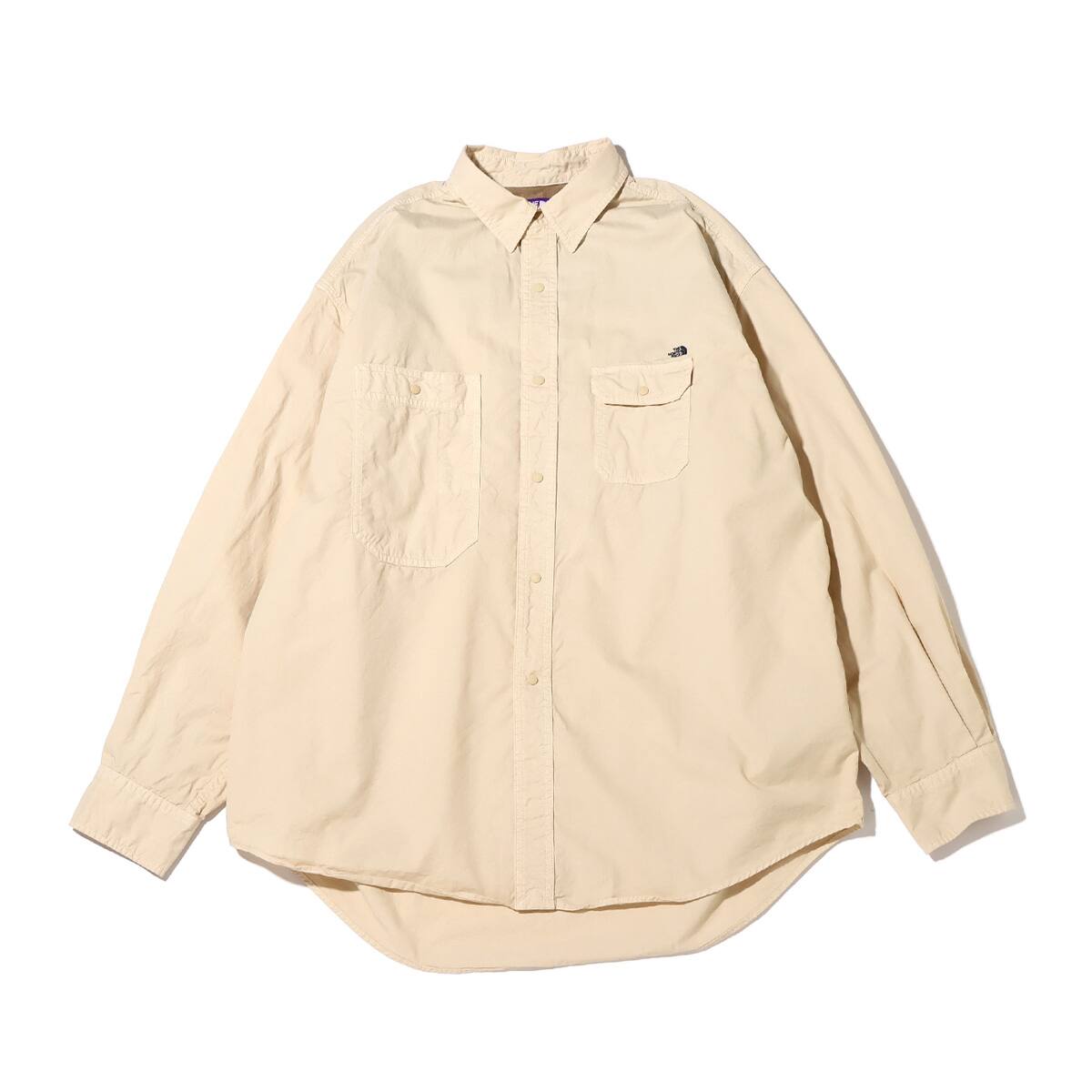 THE NORTH FACE PURPLE LABEL Lightweight Twill Big Work Shirt Sand