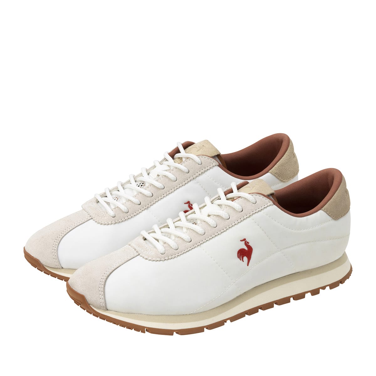 le coq sportif CRETE MONTPELLIERWHITE/BROWN 23SS-S（ルコック