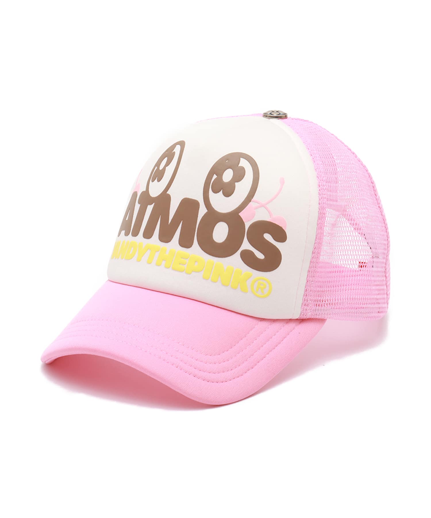 VANDYTHEPINK x ATMOS Cherry Trucker Mesh Cap PINK（ヴァンディー ザ
