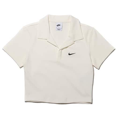 NIKE AS W NSW ESSNTL SS POLO CRP TO SAIL/BLACK（ナイキ ウィメンズ