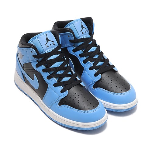 JORDAN BRAND AIR JORDAN 1 MID UNIVERSITY BLUE/BLACK-WHITE 23FA-I