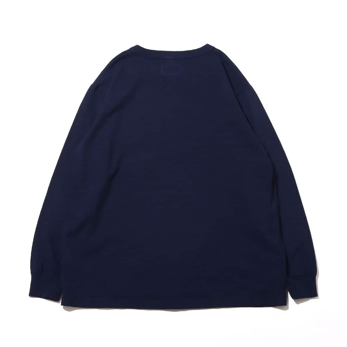 THE NORTH FACE PURPLE LABEL 7oz L/S Pocket Tee Navy X Red 22FW-I