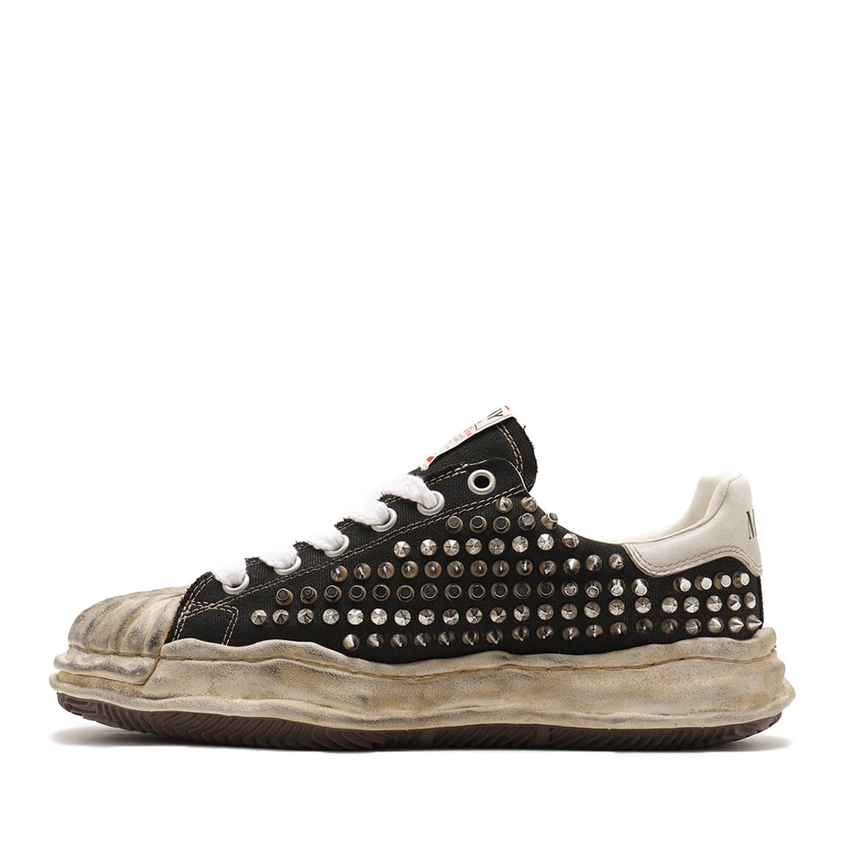 Maison MIHARA YASUHIRO BLAKEY STUDDED LOW ブラック （メゾンミハラ