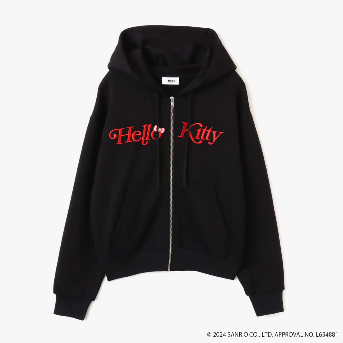 HELLO KITTY x atmos pink Double Open-end Zipper Parka BLACK