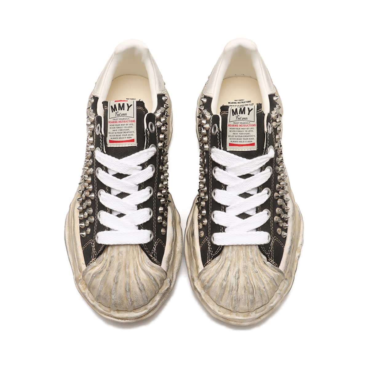 Maison MIHARA YASUHIRO BLAKEY STUDDED LOW ブラック （メゾンミハラ