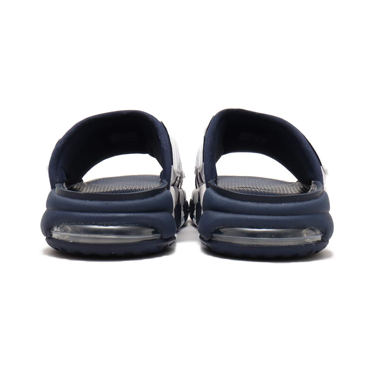 NIKE AIR MORE UPTEMPO SLIDE MIDNIGHT NAVY/UNIVERSITY RED-WHITE