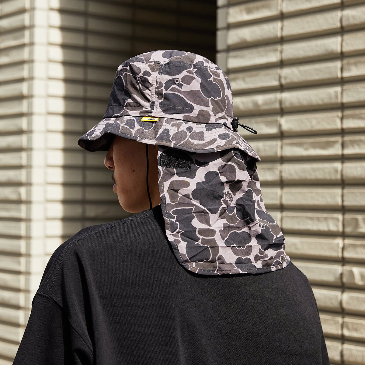 GRIP SWANY × atmos SUNSHADE HAT GS BLACK CAMO（グリップスワニー