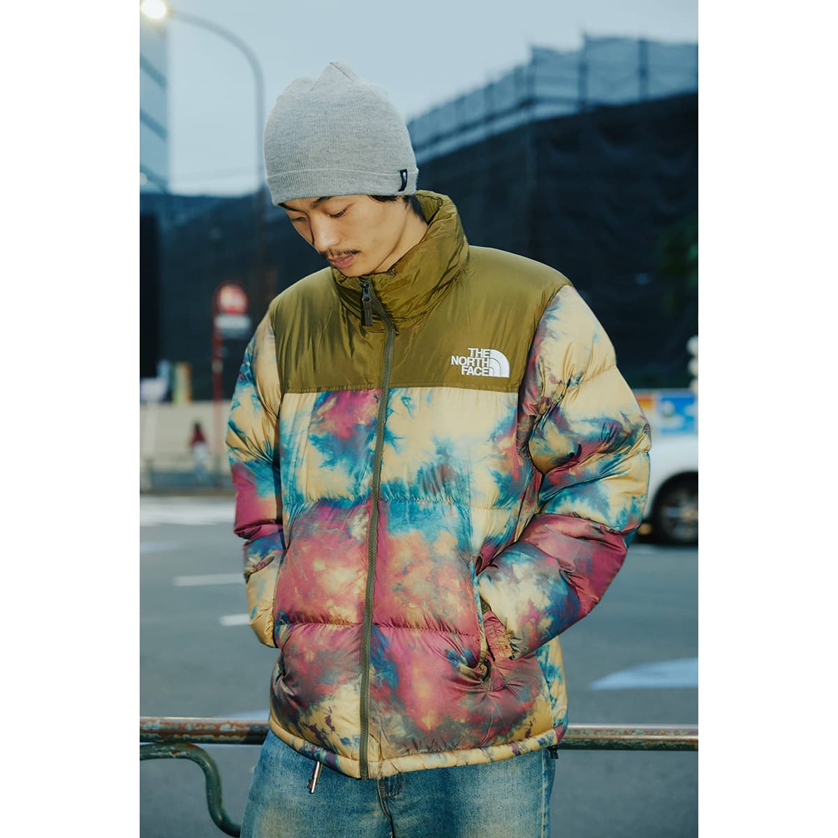 THE NORTH FACE NOVELTY NUPTSE JACKET アイスダイアンテロープタン