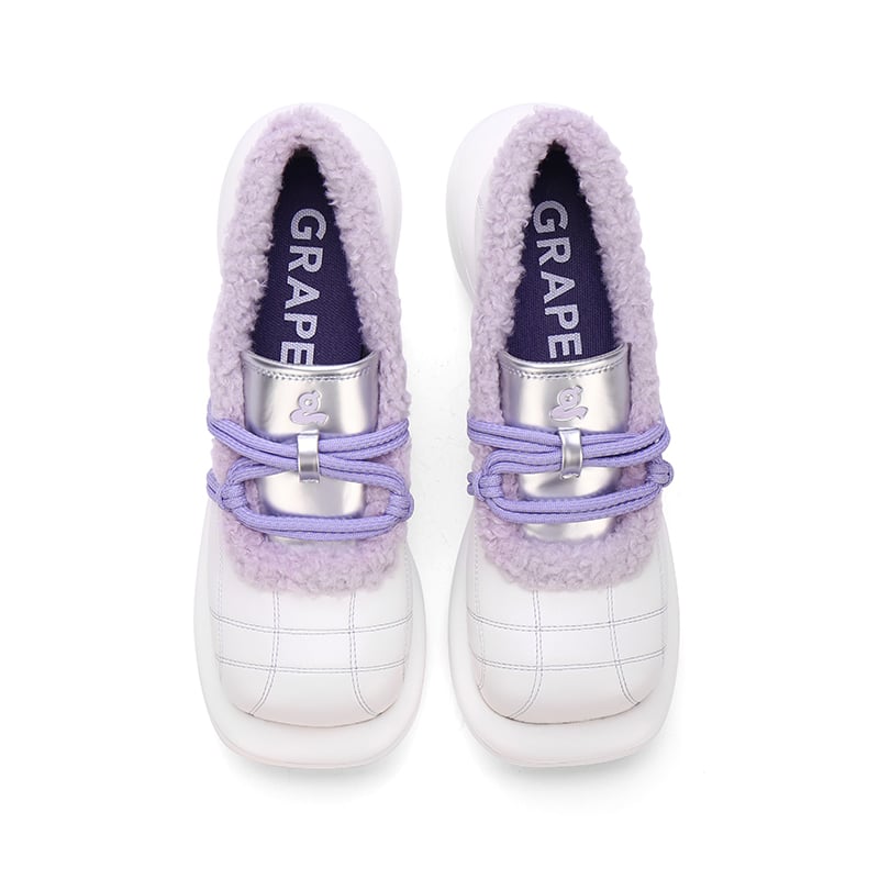 White-purple platform shoes
