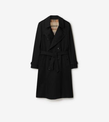 ロング ケンジントン ヘリテージ トレンチコート (ブラック) - メンズ