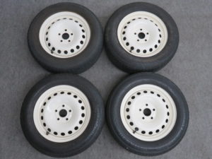 ルノー カングー 純正15インチ 鉄ホイール+レグノタイヤ 4本セット