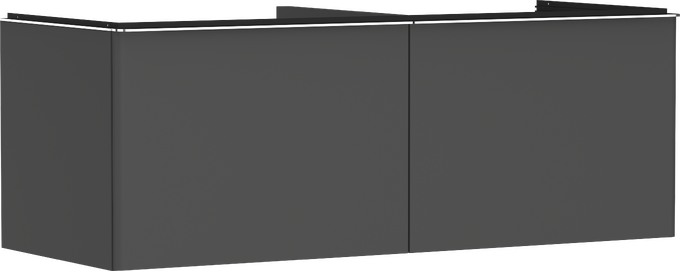 hansgrohe Furniture: Xelu Q, Vanity unit Diamond Matt Grey 1360