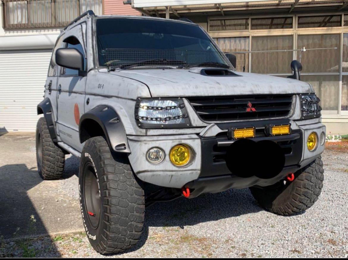 三菱 パジェロミニ h58a h56a ヘッドライトガード|mercariメルカリ官方