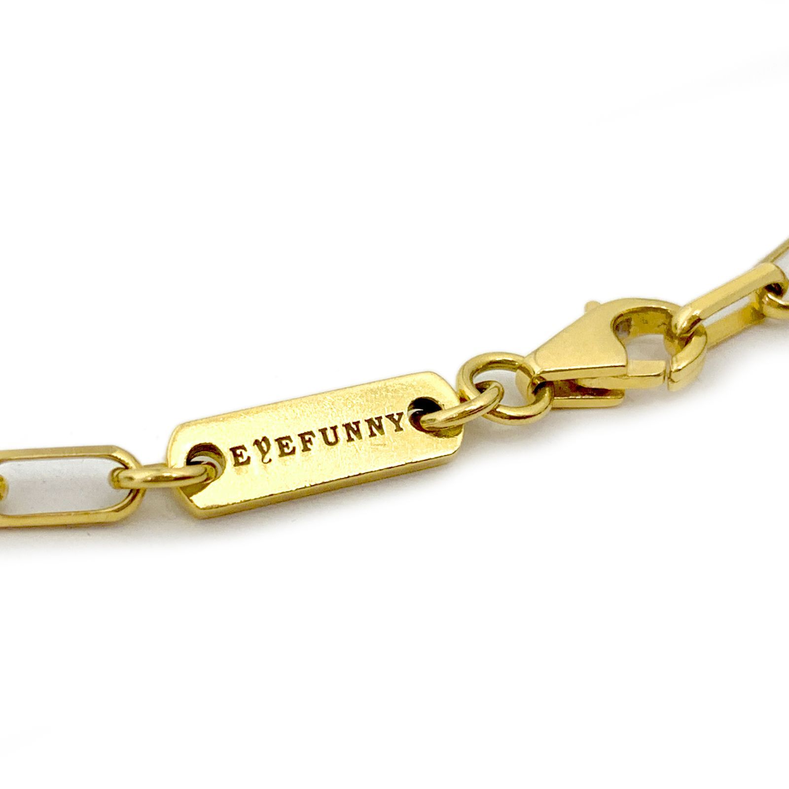 EYEFUNNY アイファニー K18 チェーン ブレスレット 19.5cm 5.3g YG