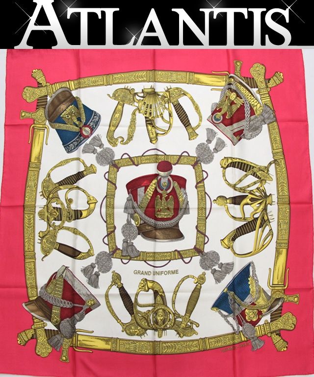 エルメス HERMES カレ90 GRAND UNIFORME グランユニフォーム 大判