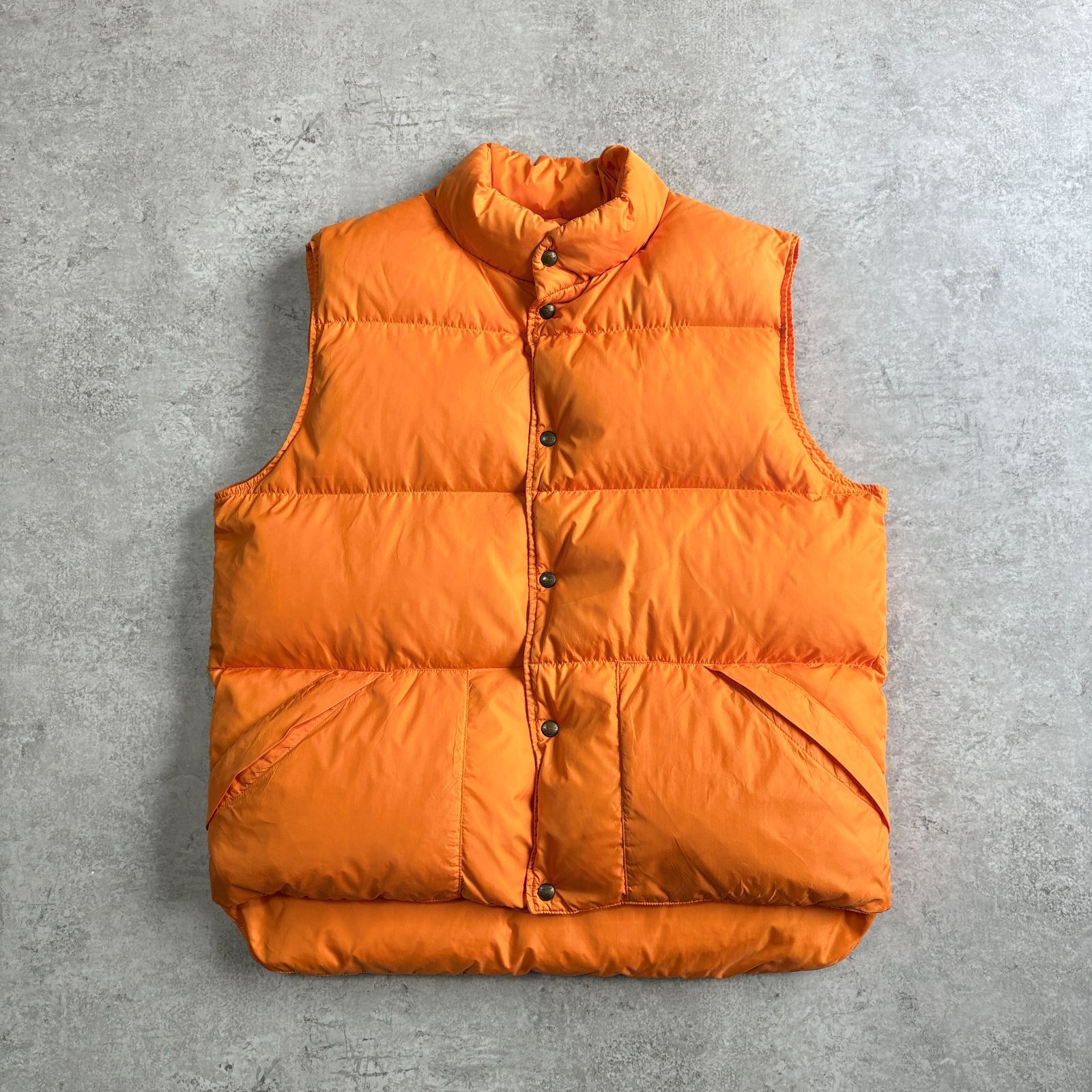 90s L.L.Bean Down Vest 【 neon orange 】 エルエルビーン ダウン