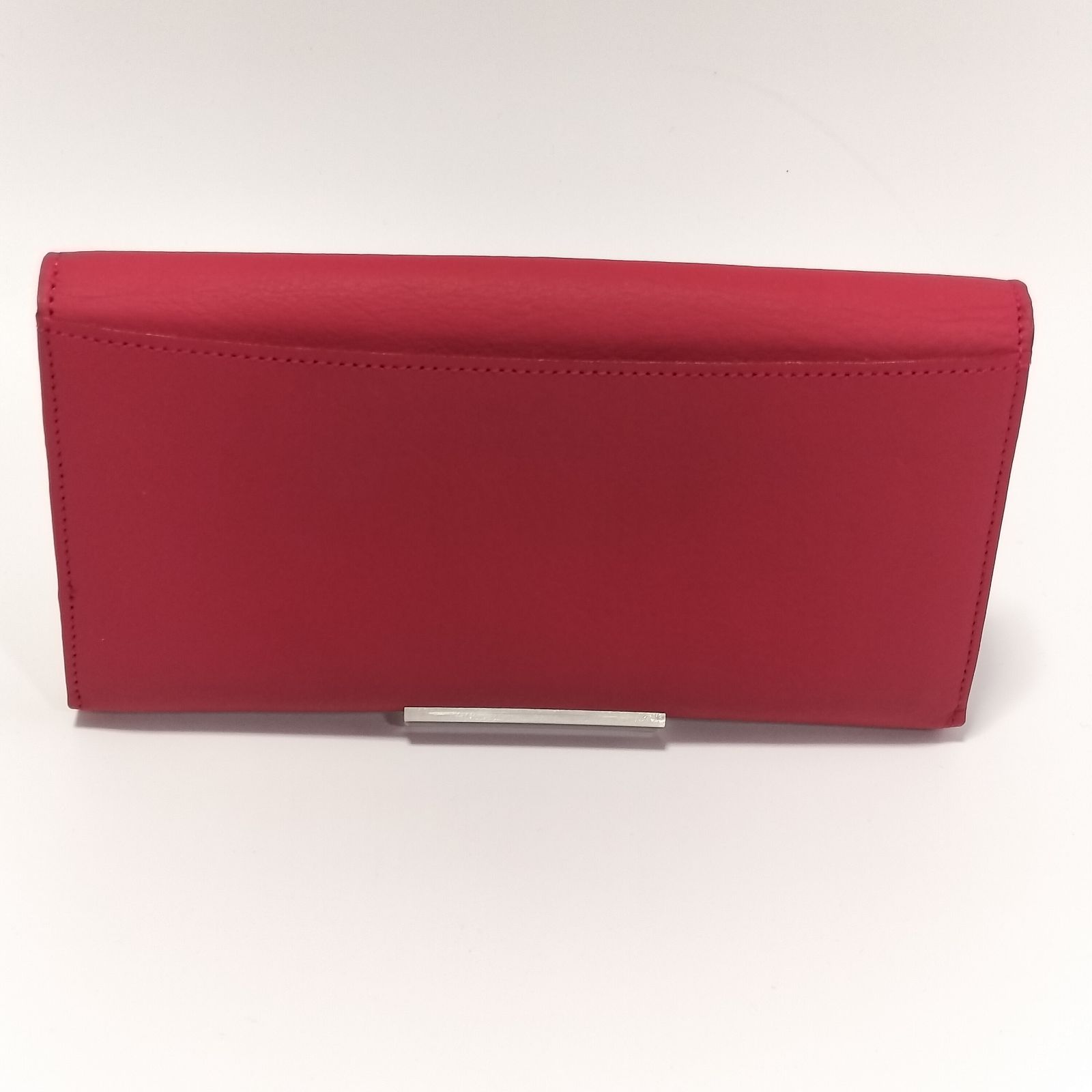 未使用品】Kitamura キタムラ K ロゴマーク 元町レザー かぶせ長財布