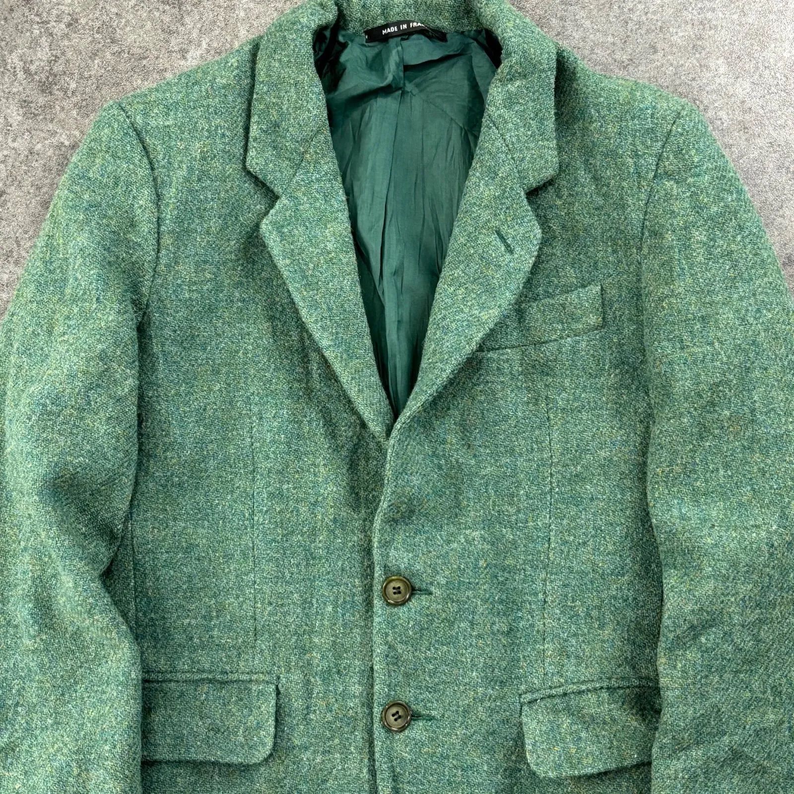 フランス製 Vintage Cyrillus Harris Tweed Tailored Jacket Wool