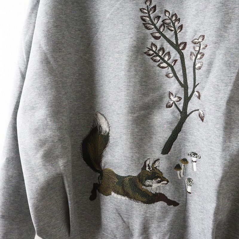 新品 2025FW マーブルシュッド marble SUD EMB fox ジップフーディー F