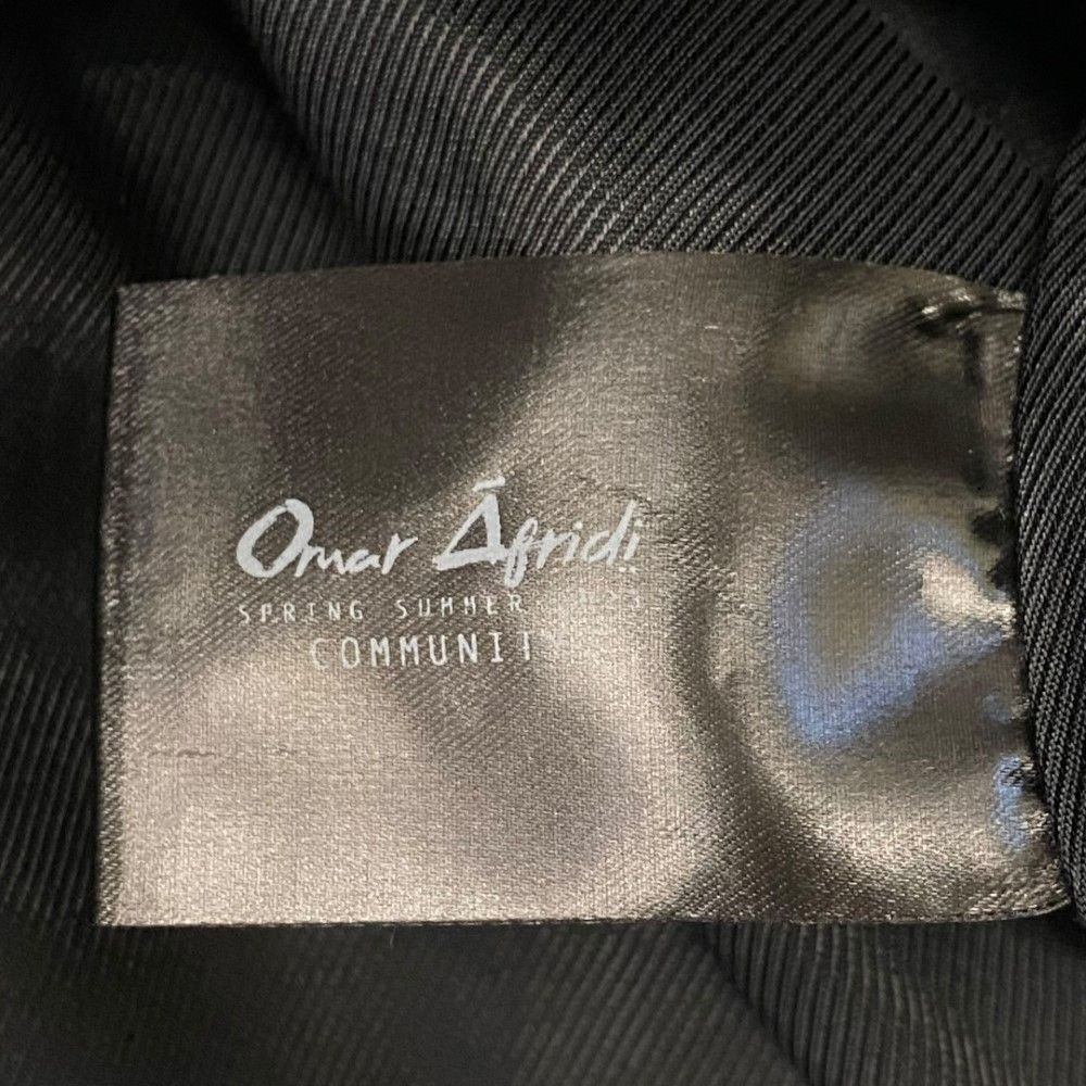 OMAR AFRIDI 23SS スタッズ レザージャケット サイズ46 ブラック